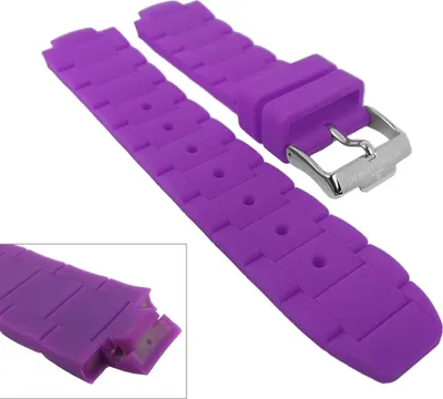 Produktbild von Jacques Lemans Milano Uhrenarmband Silikon 1-1695 1-1748, Farbe:lila