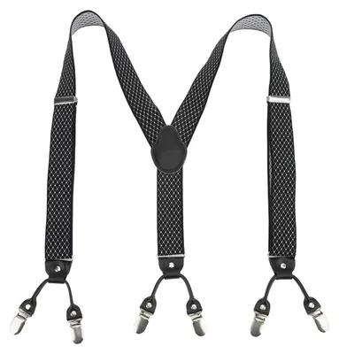 Zdjęcie produktu dla Męskie szelki, łatwo regulowane paski w kształcie litery Y, 3,5 x 110 cm/1,4 x 43,3 cala, ergonomiczne do dopasowania odzieży