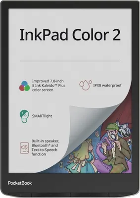 Produktbild von PocketBook InkPad Color 2 eBook-Reader Touchscreen 32 GB WLAN Schwarz, Silber