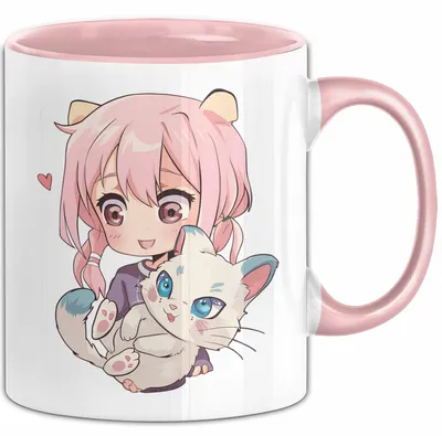 Produktbild von Anime Tasse Geschenk Grafik (Rosa)