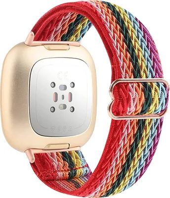Produktbild von BStrap Pattern Armband für Garmin Vivoactive 3, red rainbow