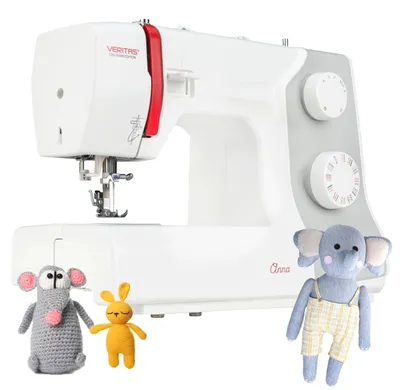Nähmaschine mit 32 Stichen, Freiarmsystem, LED-Licht, Fußpedal