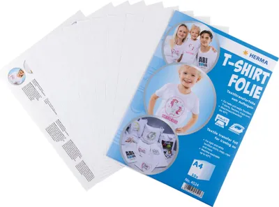 Produktbild von HERMA T-Shirt Folie für helle Textilien A4 bedruckbar 10 St.