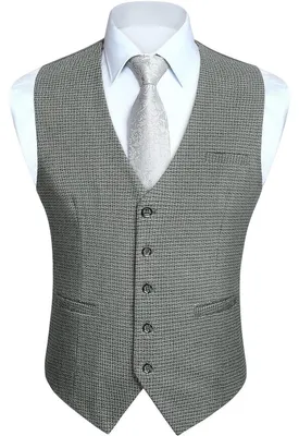 Obrázok produktu pre Pánska vesta, materiál: bavlna, výstrih: V, farba: sivá, veľkosť: XS - 4XL