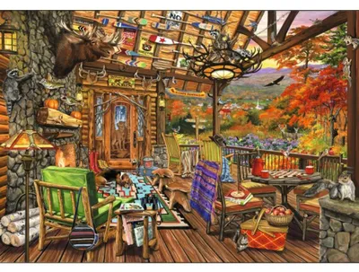 Immagine prodotto di BLUEBIRD Puzzle Veranda Adirondack 2000 pezzi