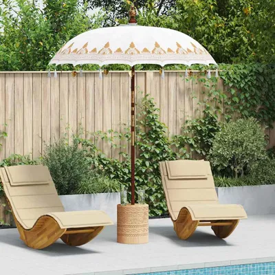 Immagine prodotto di vidaXL Ombrellone balinese crema 185 x 185 x 260 cm