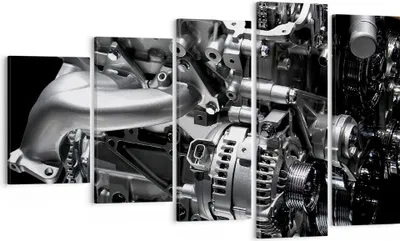 Produktbild von Bild auf Leinwand - Leinwandbild - Motor Modi Bau - 100x60cm - Wand Bild - Wanddeko - Wandbilder - Leinwanddruck - Bilder - Kunstdruck - Wanddekoration - Leinwand bilder - Wandkunst - EG100x60-1395