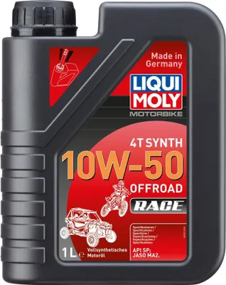 Produktbild von LIQUI MOLY Motorbike 4T Synth Offroad Race für 10W-50 1 Liter Motoröl Motorenöl Vollsynthetisch API SN PLUS JASO MA2 Öl Motorradöl Motorbike