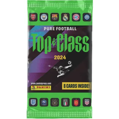 Obrázok produktu pre Futbalové karty Panini TOP CLASS 2024 – 8 kariet Zberateľská kartička Panini Vek: 5+, Typ: futbal, Pohlavie: chlapec, Pohlavie: unisex, Stav tovaru: