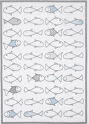 Produktbild von Geschirrtuch Fische, Geschirrtücher, Mitbringsel Geschenkidee Tuch Fisch