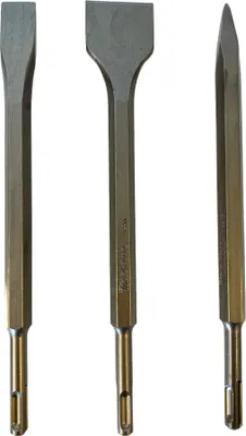 Produktbild von Makita D-30134 Meißel Set 3 tlg. SDS plus 250 mm Länge Bullenspitze / Kaltmeißel / Skaliermeißel