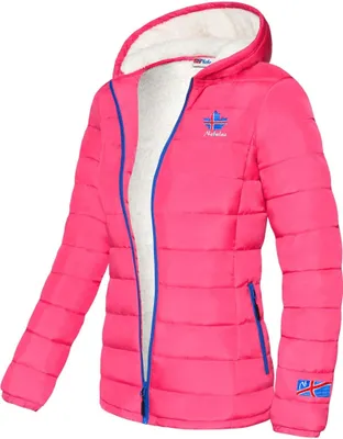 Zdjęcie produktu dla Kurtka zimowa Nebulus z pluszowym futerkiem GLOWFUR damska, ciepła kurtka outdoorowa, praktyczna i wszechstronna kurtka przejściowa i zimowa, P4840 - damska, różowy, XL/42