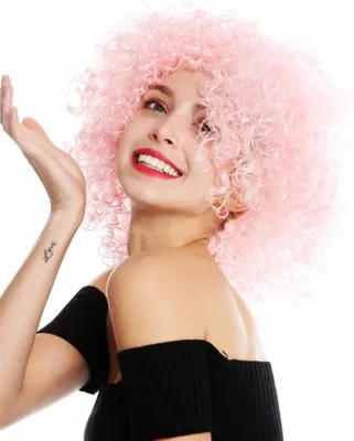 Produktbild von WIG ME UP Perücke kurz voluminös gelockt Rosa VK-11-T2333