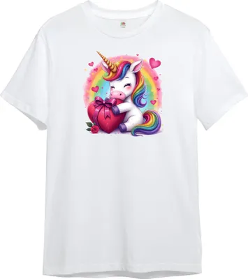 Produktbild von PAULGOS Kinder T-Shirt, Einhorn mit Herz