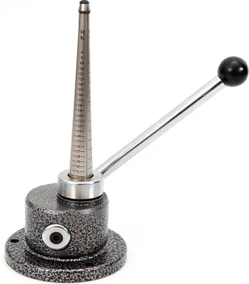Immagine prodotto di Espansore per anelli - Strumento per gioielli - Acciaio/ferro - Altezza 28 cm - Diametro 13 cm - Peso circa 7 kg - Argento e nero