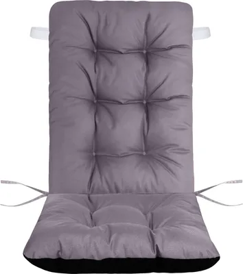 Produktbild von Domarex Gartenstuhlkissen SILLA DUO 125x50 cm  sitzkissen stuhl  stuhlkissen kissen stuhlkissen für den Gartenstuhl outdoor  - Grau