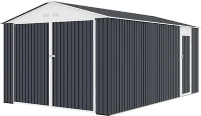 Produktbild von Metallgarage "Houston" 15,36 m² - Anthrazit