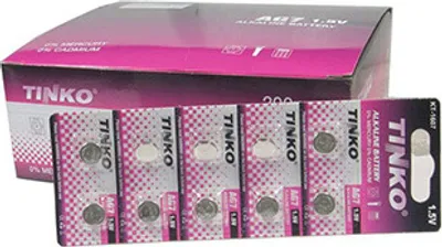 Immagine prodotto di Batteria alcalina, a bottone, LR54, AG10, 1,5 V, blister, confezione da 10 pz