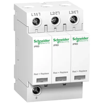 Immagine prodotto di Schneider Electric iPRD40, tipo 2, moduli di protezione plug-in, 3P, Imax 40kA A9L40300