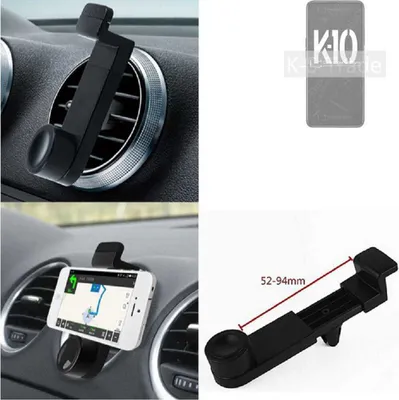 Produktbild von K-S-Trade Lüftungshalterung kompatibel mit Oppo K10 5G China KFZ-Halterung Autohalterung Handy-halterung Lüftungsgitter Lüftungsschlitze Schwarz