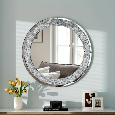 Image de Miroir mural - Miroir en forme d'arc - Miroir décoratif - Miroir vintage - Miroir pour mur - Forme irrégulière