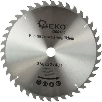 Produktbild von Geko G00155 Tct - - Blatt de Kreissägeblatt für Holz (350 x 32 x 40 T, 12 Stück)
