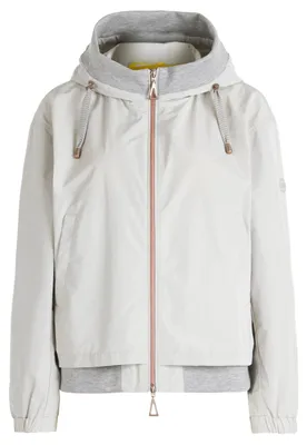 Produktbild von Gil Bret Casual Jacke mit Kapuze, Zweiwege-Reißverschluss, Paspeltasche, Langarm, 61 cm Gesamtlänge