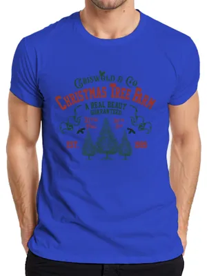 Obrázek produktu pro Pánské tričko Christmas Tree Farm Griswold Co Christmas Tree Christmas, modrá, 3XL