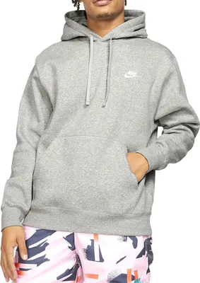 Produktbild von Nike - NSW Club Fleece-Kapuzenpullover - Grauer Kapuzenpullover