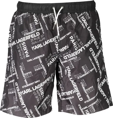 Produktbild von KARL LAGERFELD BEACHWEAR BADEANZUGTEILE UNTER HERREN SCHWARZ : Farbe - Schwarz, Größe - M Größe: M Farbe: Schwarz