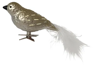 Produktbild von Vogel, 9,8 x 4,5 x 3,5 cm, Silber, Marke: Decoris