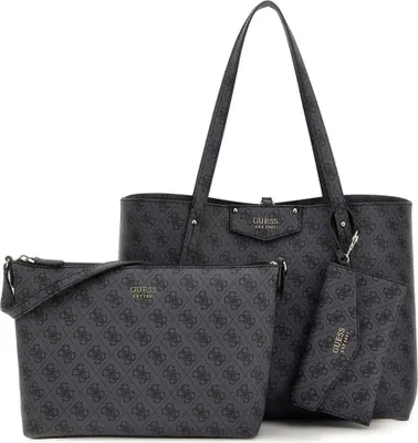 Produktbild von Guess Damen Shopper/ Tote Bag ECO BRENTON Schwarz Synthetik Taschenset-