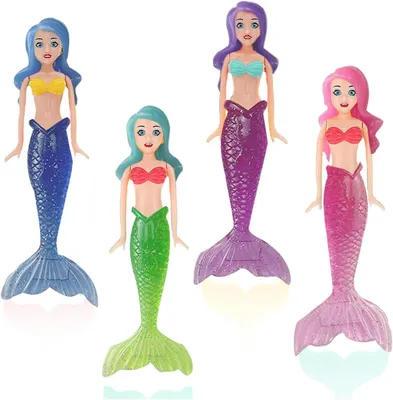 Produktbild von Schwimmspielzeug Tauchringe, 4 Stück, Sicher und Langlebig, Für Unterwasser Spiel, Außenaktivitäten