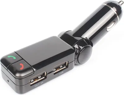 Image de Avizar, kit mains libres Bluetooth pour voiture avec émetteur FM, noir