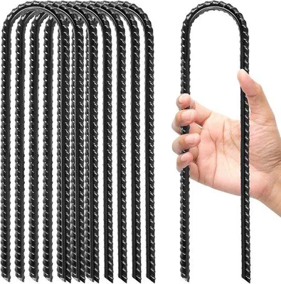 Produktbild von 8 Stück rostfreie Grundeisen mit 30 cm Länge und 6 cm Breite für Trampolins und sturmfesten Pflugscharen