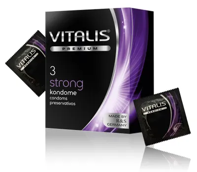 VITALIS Vitalis strong, confezione da 3 preservativi extra resi – immagine 1