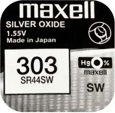 Produktbild von Maxell 18288600, Einwegbatterie, SR44SW, Siler-Oxid (S), 1,55 V, 10 Stück(e), 165 mAh
