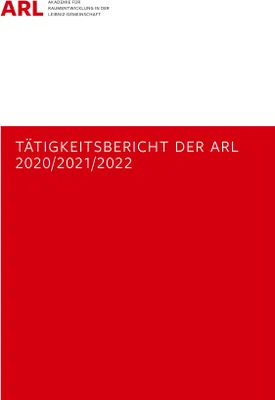 Produktbild von Tätigkeitsbericht der ARL 2020/2021/2022