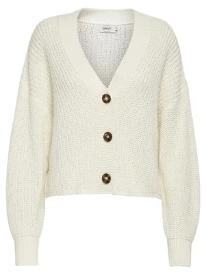 Produktbild von ONLY 15211521, Cardigan, Erwachsener, Weiblich, Grau, XL, V-Ausschnitt