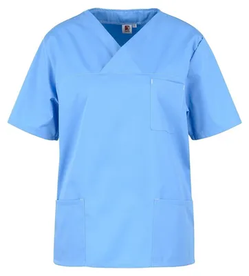 Produktbild von beb Basic Schlupfkasack Uni Kurzarm Hellblau L