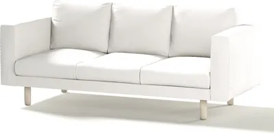 Produktbild von Dekoria Bezug für Norsborg 3-Sitzer Sofa, weiss, Norsborg 3-Sitzer Sofabezug