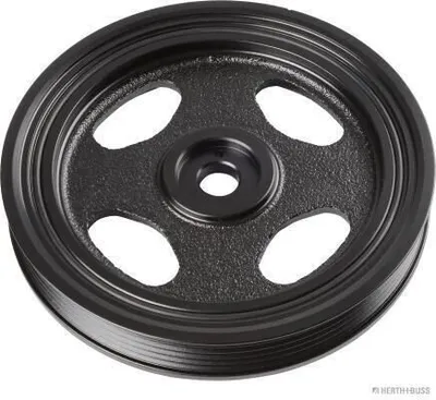 Produktbild von HERTH+BUSS JAKOPARTS J1095018 Riemenscheibe Kurbelwelle für MITSUBISHI COLT VI (Z3A, Z2A) 152,5mm 5-Rippen