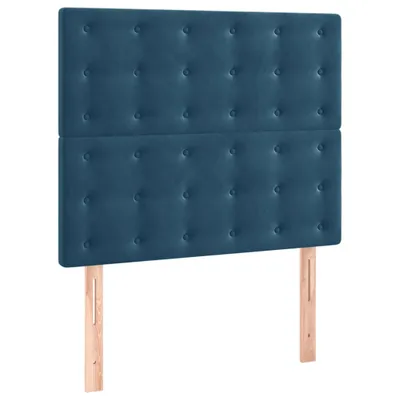 Produktbild von Kopfteil Dunkelblau 100x5x118/128 cm Samt