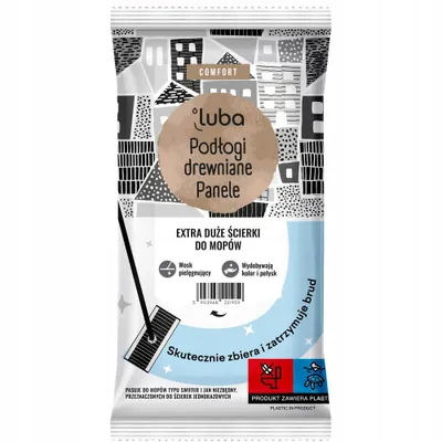 Obrázok produktu pre Ściereczki nawilżane Comfort do podłóg drewnianych i paneli 12 sztuk