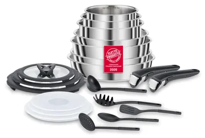 Immagine prodotto di Set di pentole e padelle Lagostina Ingenio Inox da 20 pezzi