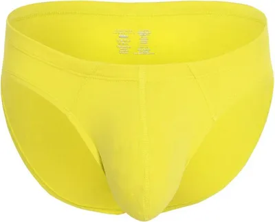 Image de Andrew Christian - Sous-vêtement Slips Hommes - Happy No-Show Brief Citrus Yellow - 1x Taille L