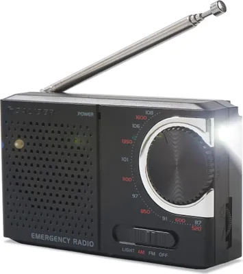 Produktbild von Caliber Caliber Noodradio met Zaklamp - Radio op Batterijen - Draagbare Radio - Noodpakket - AM/FM Radio - Koptelefoonaansluiting (HPG311B)