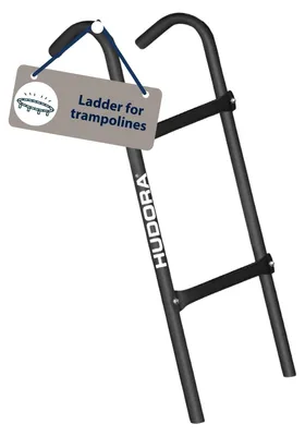 Produktbild von Leiter für Trampolin – Maximale Höhe: 90 cm – Rohrdurchmesser: 30 + 25 mm – Verzinkter Stahl mit Pulverbeschichtung – Drei Höhen: 26 cm, 52 cm und 76 cm – Abmessungen: ca. 98 x 34 cm