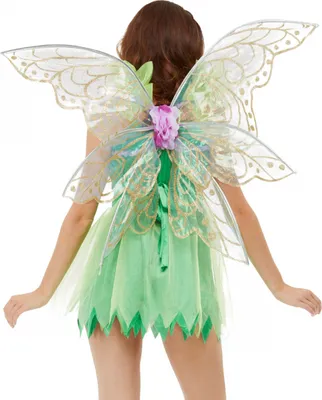 Produktbild von Elfenflügel in zartem Lila mit Glitzer als Kostümzubehör für Karneval und Halloween
