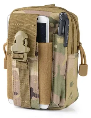 Produktbild von Taktische Tasche - Hüft- und Beintasche - Oxford-Gewebe - Handyfach - Verstellbarer Gürtel - CP-Tarnmuster